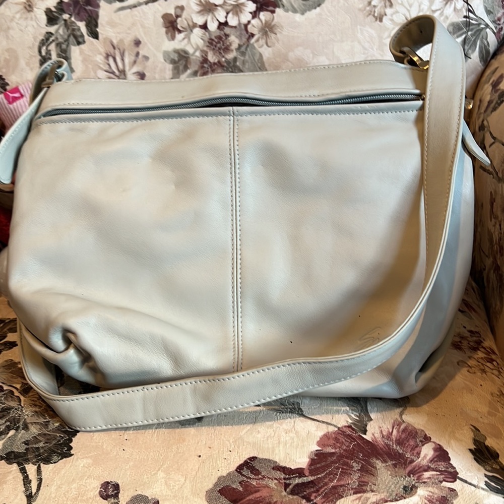 Stone Mountain gray Leather shoulder bag